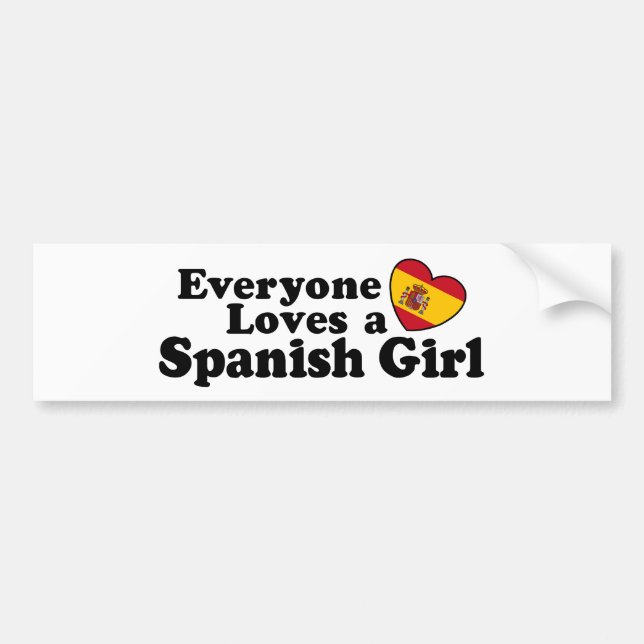 Autocollant De Voiture Spanish Girl (Devant)
