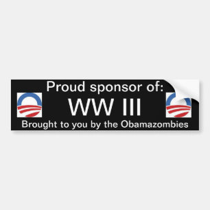 Autocollant De Voiture Sponsor fier de WW III