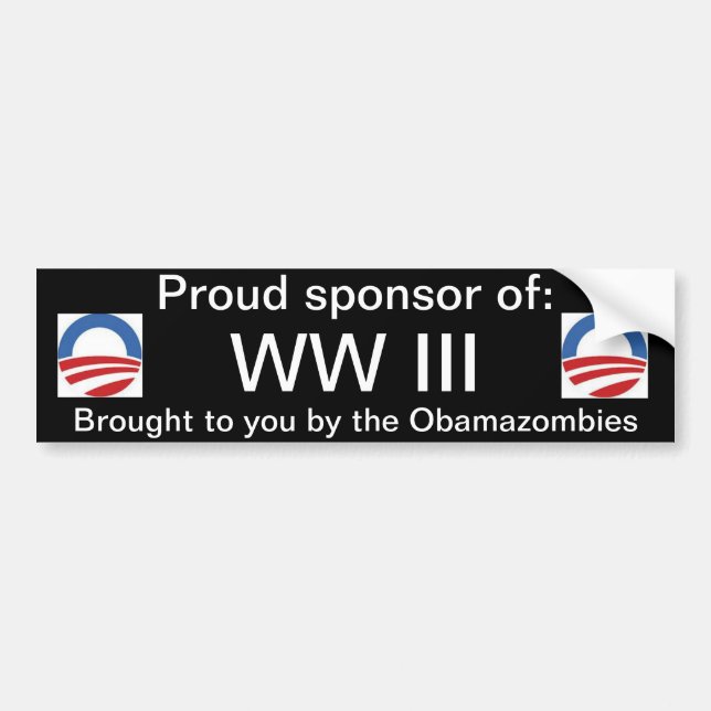 Autocollant De Voiture Sponsor fier de WW III (Devant)