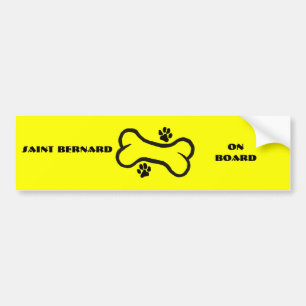 Autocollant De Voiture St Bernard