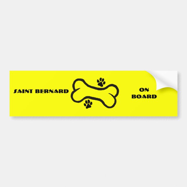 Autocollant De Voiture St Bernard (Devant)