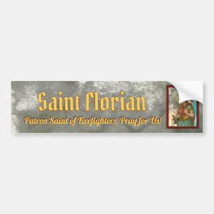 Autocollant De Voiture St. Florian avec seau (Fumée; M 019)
