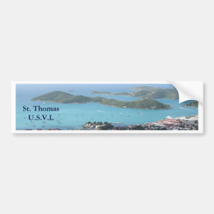 Autocollant De Voiture St Thomas U.S.V.I.