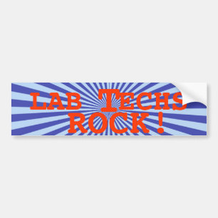 AUTOCOLLANT DE VOITURE STARBURST LAB TECHS ROCK (LABORATOIRE SCIENTIFIQUE
