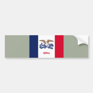 Autocollant De Voiture State Flag of Iowa