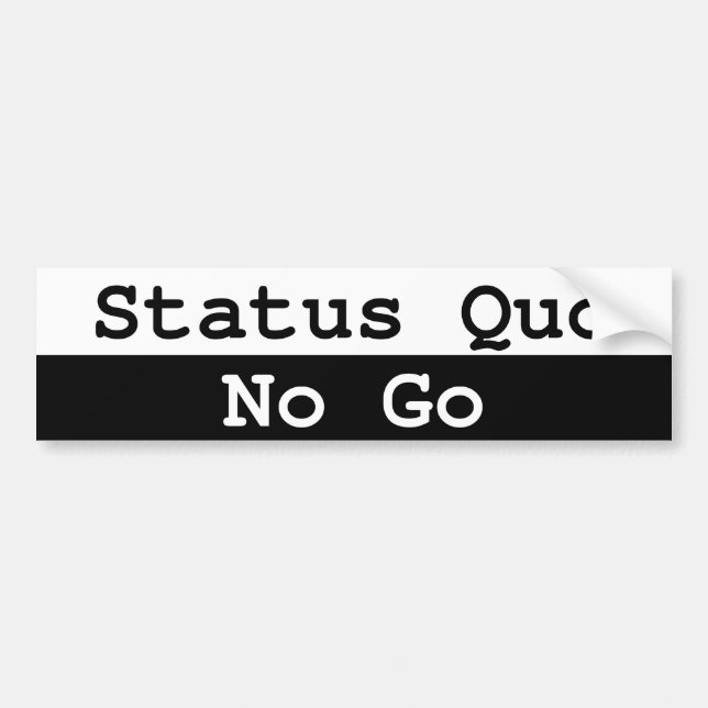 Autocollant De Voiture Statu quo (Devant)