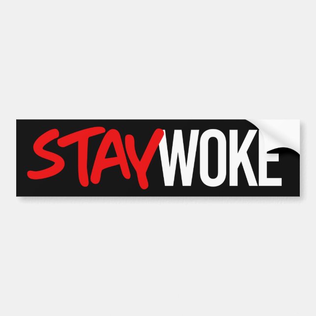 Autocollant De Voiture STAY Woke (Devant)