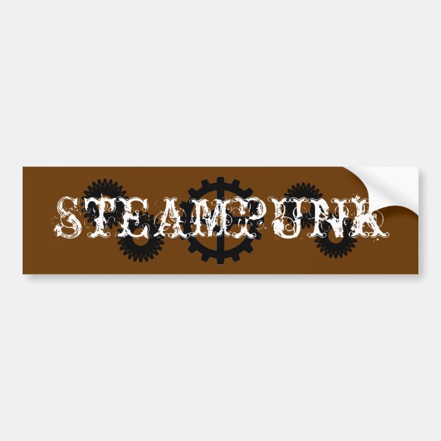 Autocollant De Voiture Steampunk (Devant)