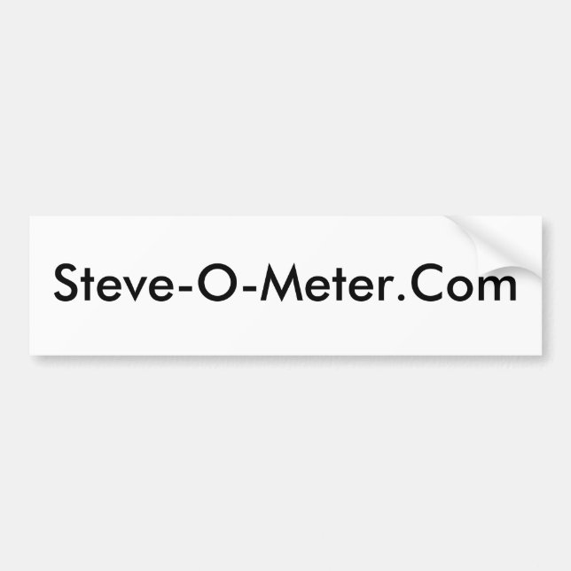 Autocollant De Voiture Steve-O-Meter.Com (Devant)
