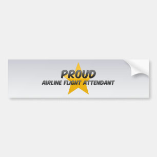 Autocollant De Voiture Steward (hôtesse de l'air) fier de ligne aérienn