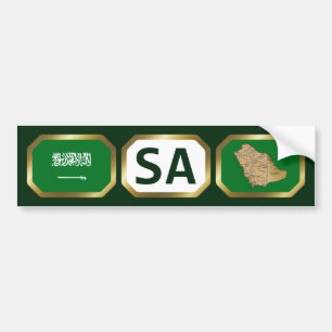 Autocollant De Voiture Stick pare-chocs du code de la carte du drapeau de