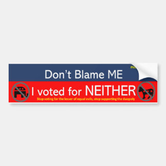 AUTOCOLLANT DE VOITURE STICKER À BOUMPER DUOPOLY