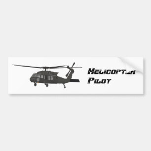 Autocollant De Voiture Sticker à hélicoptère noir
