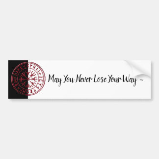 Autocollant De Voiture Sticker à pare-chocs Vegvisir (rouge)