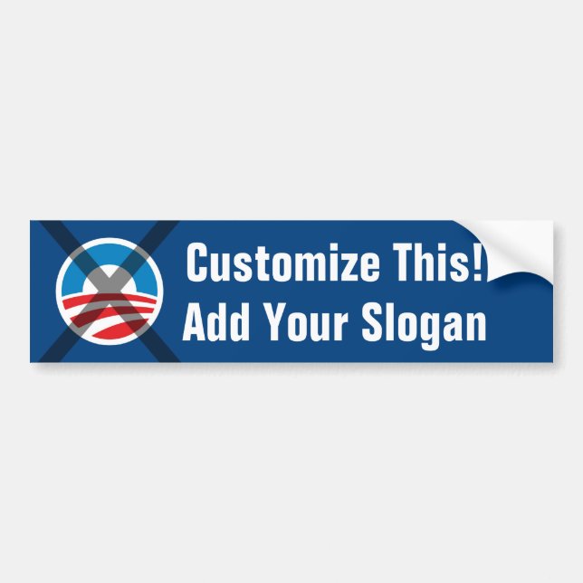 Autocollant De Voiture Sticker anti-Obama Bumper FAITES VOTRE PROPRE ! (Devant)