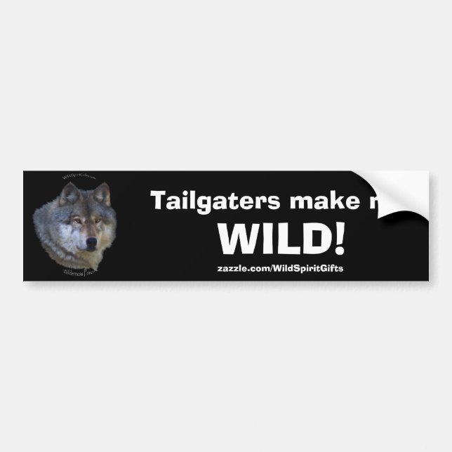 Autocollant De Voiture Sticker anti-pare-chocs GRAY WOLF (Devant)