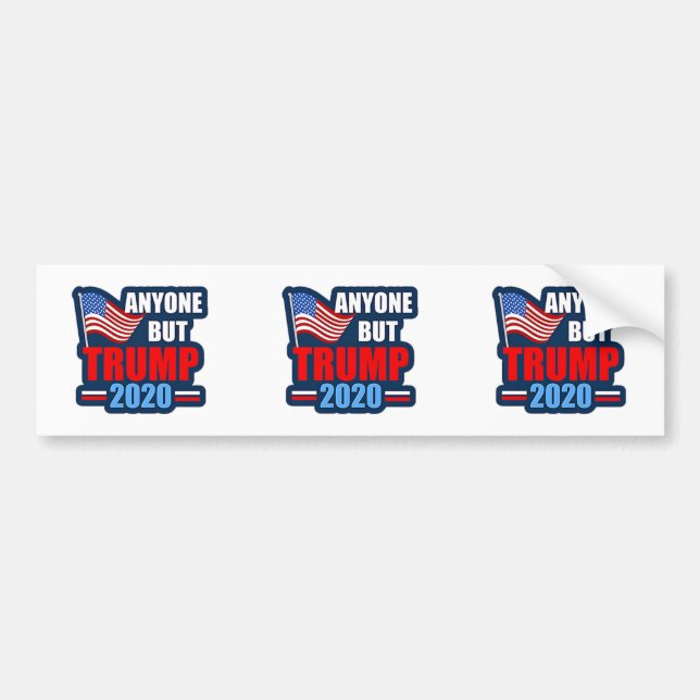 Autocollant De Voiture Sticker anti-Trump Art Bumper (Devant)