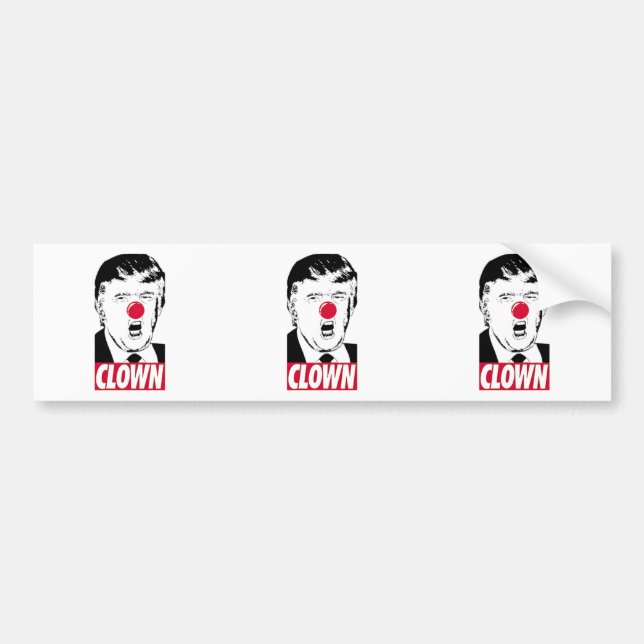 Autocollant De Voiture Sticker anti-Trump Funny Bumper (Devant)