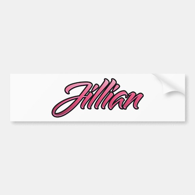 Autocollant De Voiture Sticker Aufkleber rose pâle Jillian (Devant)