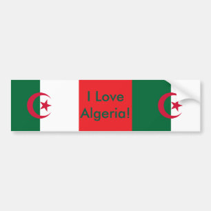 Autocollant De Voiture Sticker avec Drapeau d'Algérie