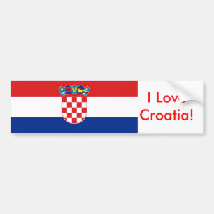 Autocollant De Voiture Sticker avec drapeau de Croatie