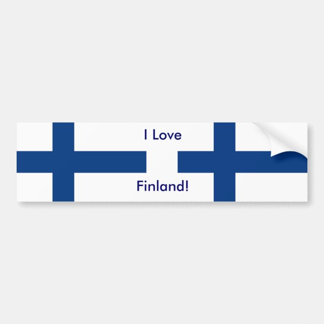 Autocollant De Voiture Sticker avec Drapeau de Finlande (Devant)