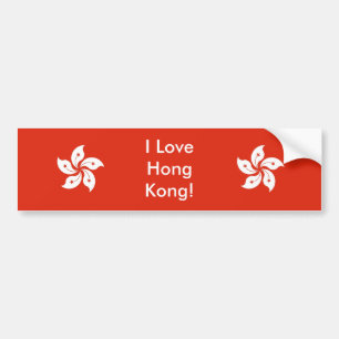 Autocollant De Voiture Sticker avec Drapeau de Hong Kong, Chine