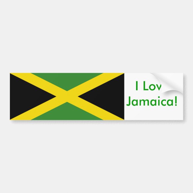 Autocollant De Voiture Sticker avec Drapeau de Jamaïque (Devant)