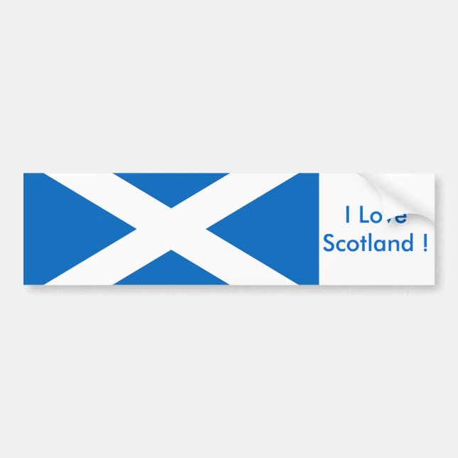 Autocollant De Voiture Sticker avec drapeau de l'Écosse (Devant)