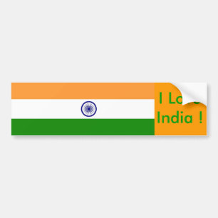 Autocollant De Voiture Sticker avec drapeau de l'Inde