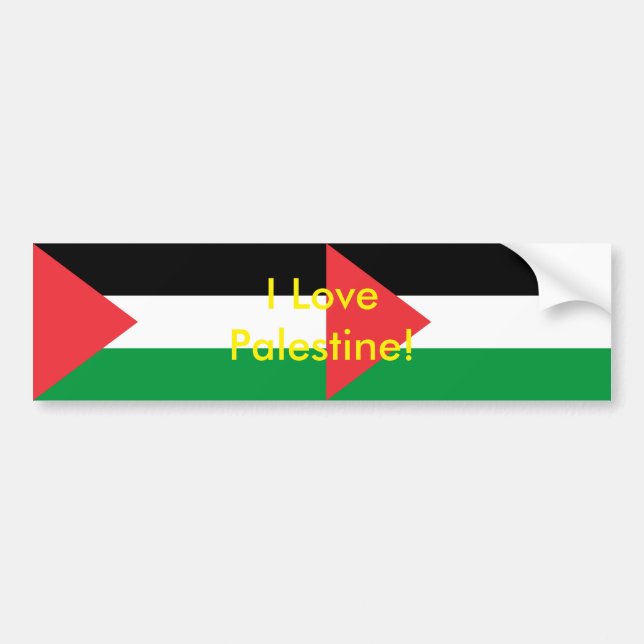 Autocollant De Voiture Sticker avec Drapeau de Palestine (Devant)