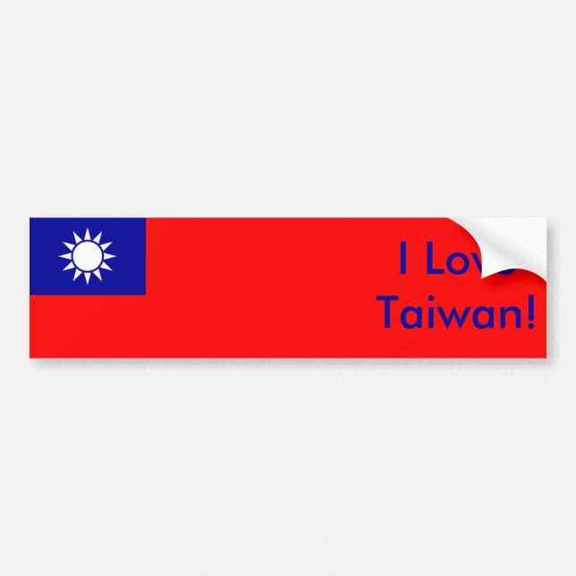 Autocollant De Voiture Sticker avec Drapeau de Taïwan (Devant)