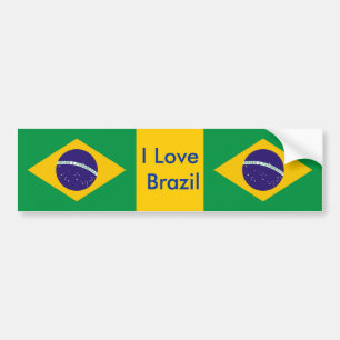 Autocollant De Voiture Sticker avec drapeau du Brésil