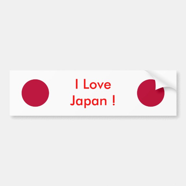 Autocollant De Voiture Sticker avec drapeau du Japon (Devant)