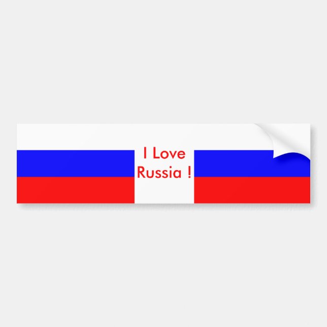 Autocollant De Voiture Sticker avec le drapeau de la Russie (Devant)