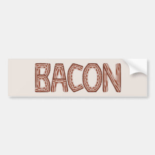 Autocollant De Voiture Sticker Bacon Bumper