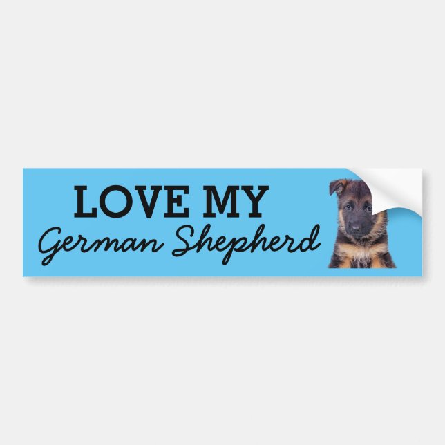 Autocollant De Voiture sticker berger allemand (Devant)