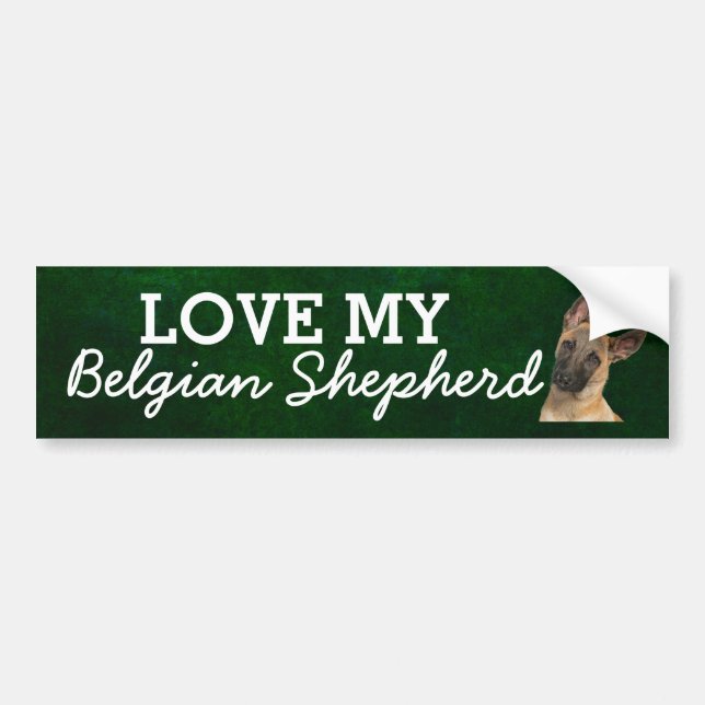 Autocollant De Voiture sticker berger belge (Devant)