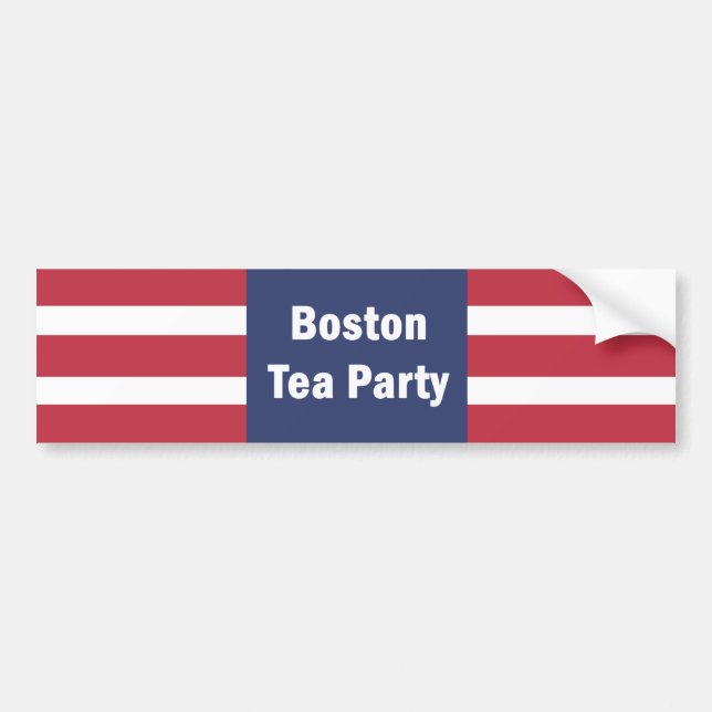 Autocollant De Voiture Sticker botte à thé Boston (Devant)