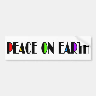 AUTOCOLLANT DE VOITURE STICKER BOULON DE PAIX SUR TERRE