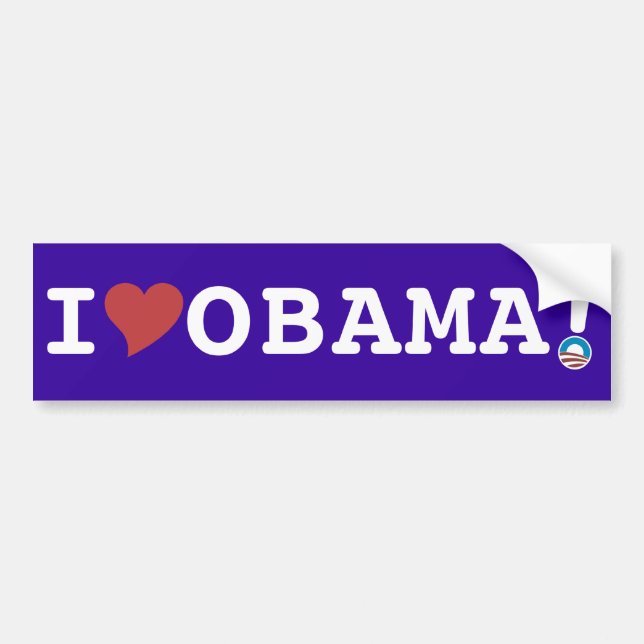 AUTOCOLLANT DE VOITURE STICKER BUMPER OBAMA (Devant)