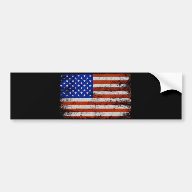 Autocollant De Voiture Sticker classique du drapeau américain (Devant)
