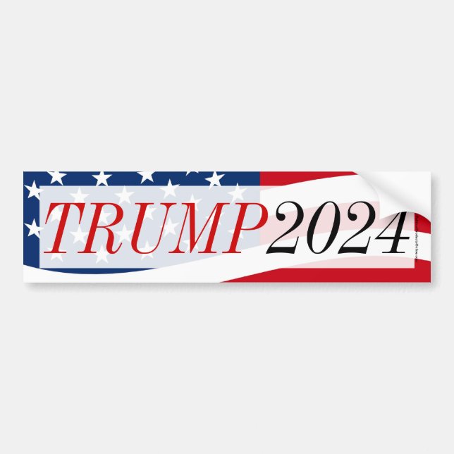 Autocollant De Voiture Sticker classique rétro Donald Trump (Devant)