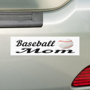 Autocollant De Voiture Sticker de baseball Maman Bumper