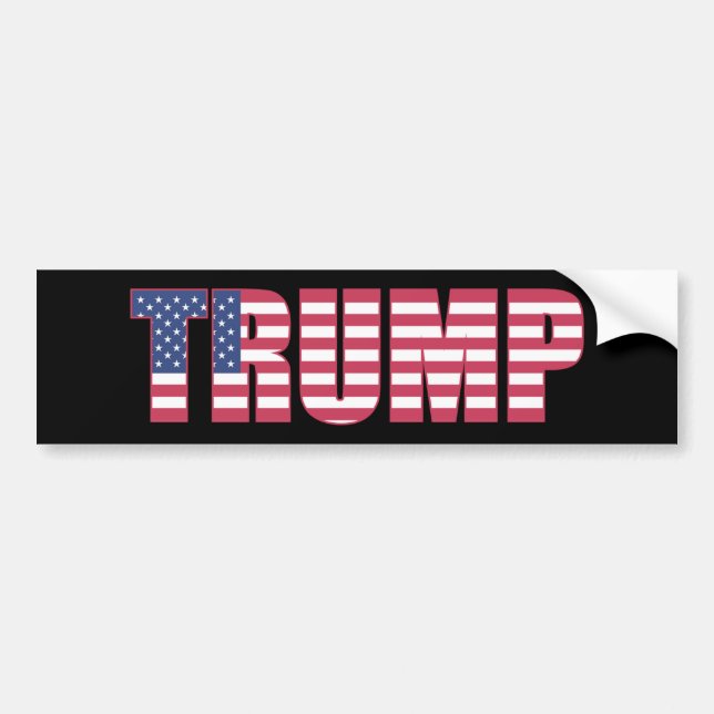 AUTOCOLLANT DE VOITURE STICKER DE BOÎTE TRUMP (Devant)