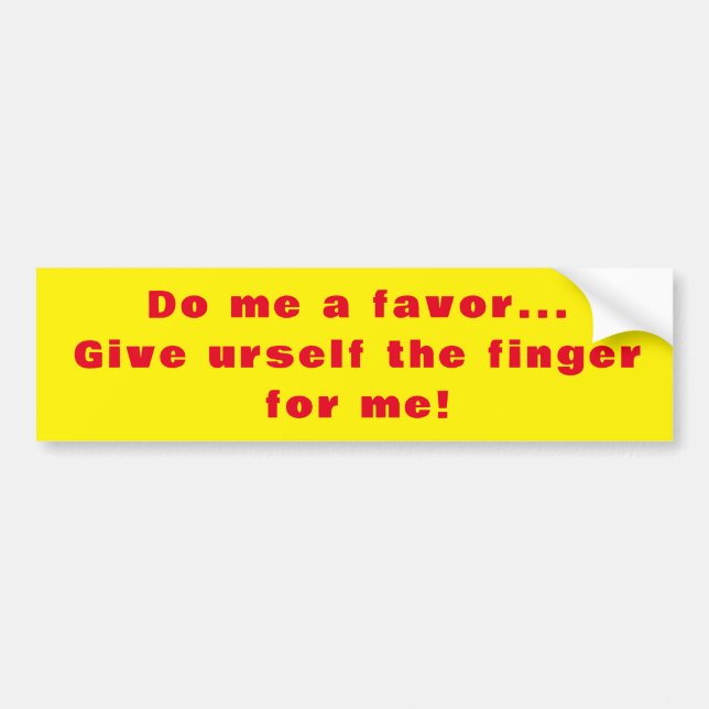 AUTOCOLLANT DE VOITURE STICKER DE BUMPER PARFAIT (Devant)