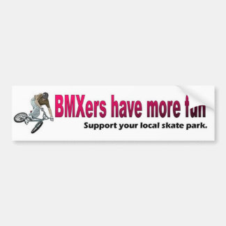 Autocollant De Voiture Sticker_ de butoir BMXers ont plus d'amusement