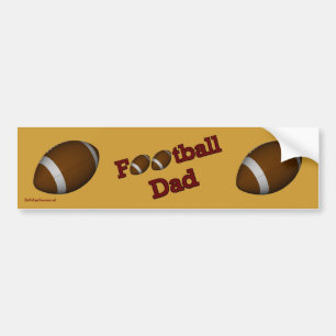 Autocollant De Voiture Sticker de football papa Bumper