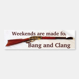 Autocollant De Voiture Sticker de pare-chocs Bang & Clang Cowboy Action