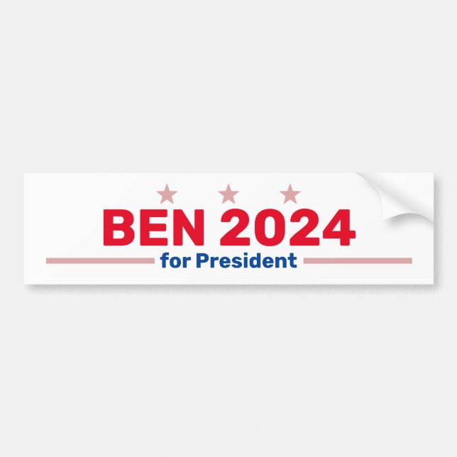 Autocollant De Voiture sticker de pare-chocs Ben 2024 (Devant)